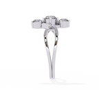 Gold Triple Stone Designer Ring