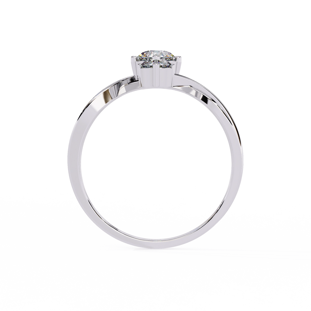 Gold Triple Stone Designer Ring