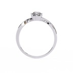 Gold Triple Stone Designer Ring