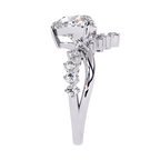 Heart Cut Crown Ring
