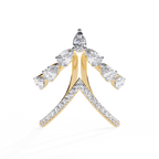 Elegant Pear-Cut Diamond Open Ring