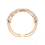 Elegant Pear-Cut Diamond Open Ring