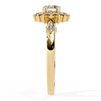 Classic Round Diamond Halo Ring