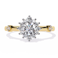 Classic Round Diamond Halo Ring