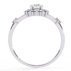 Classic Round Diamond Halo Ring