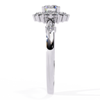Classic Round Diamond Halo Ring