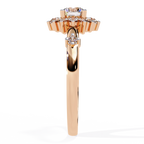 Classic Round Diamond Halo Ring