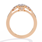 Oval Cut Diamond Three-Stone Ring