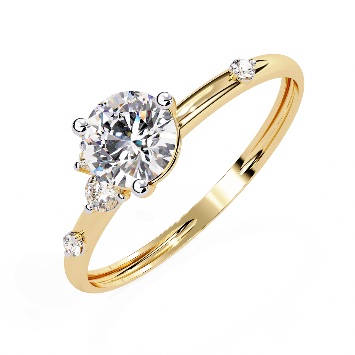 Round Solitaire Diamond Ring