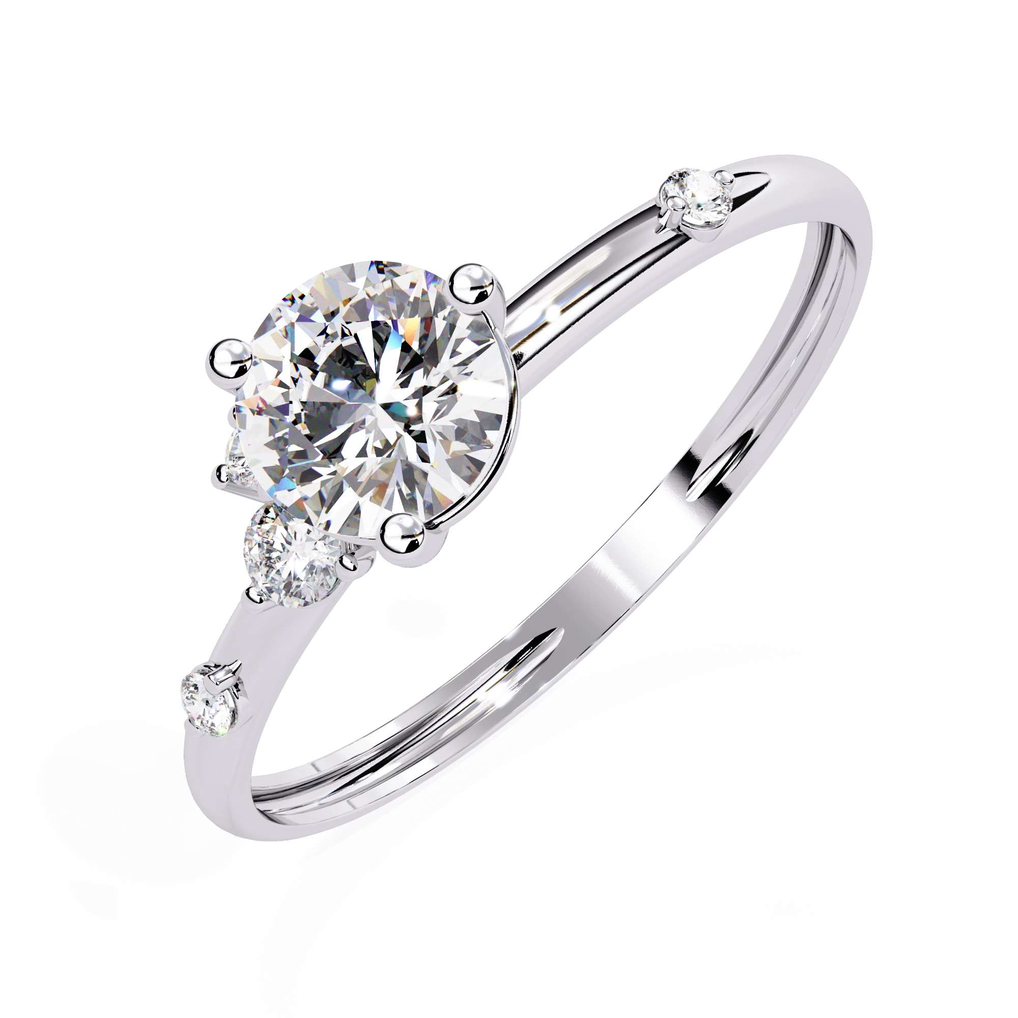 Round Solitaire Diamond Ring