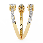Dual Pear Diamond Open Ring