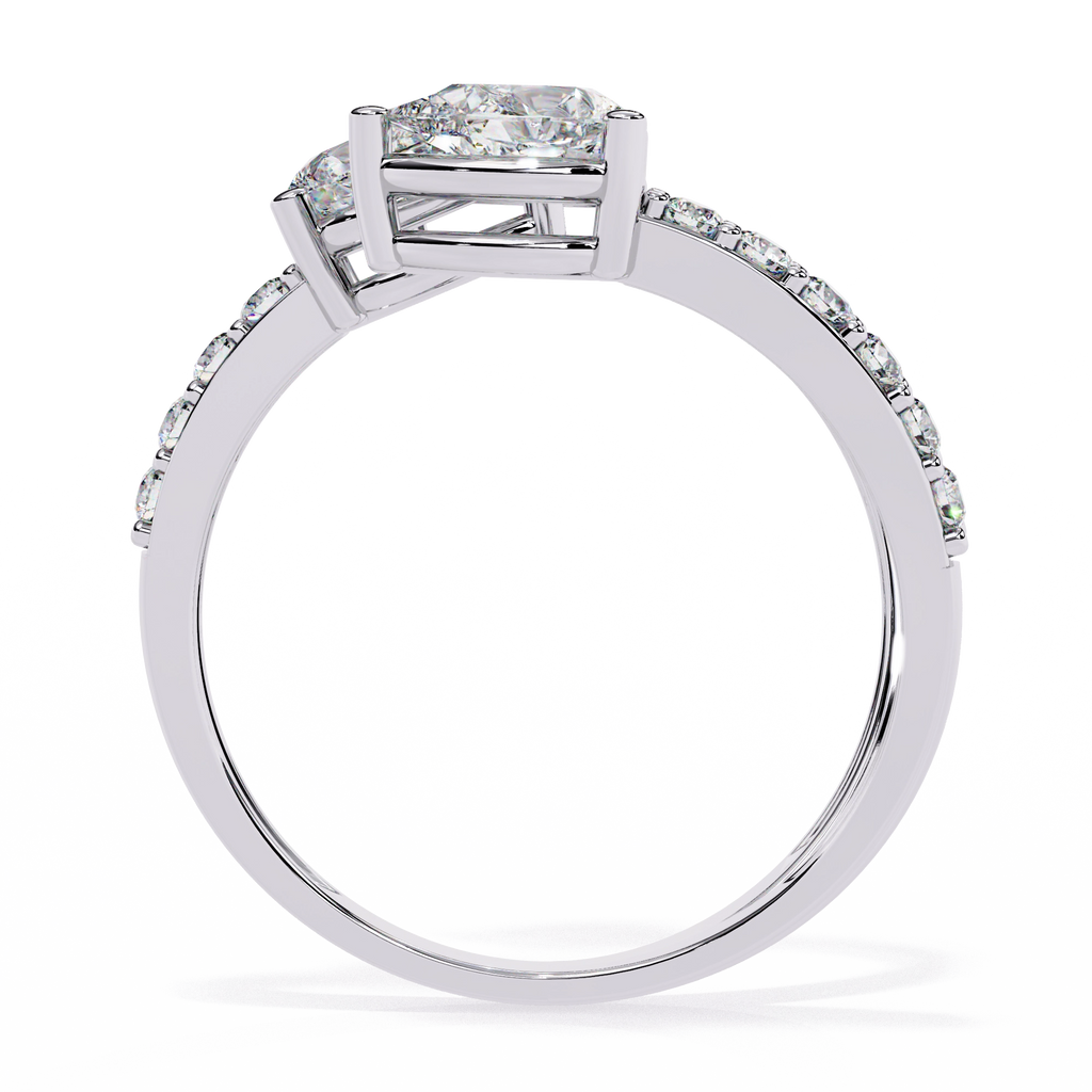 Dual Pear Diamond Open Ring