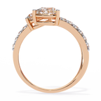Dual Pear Diamond Open Ring