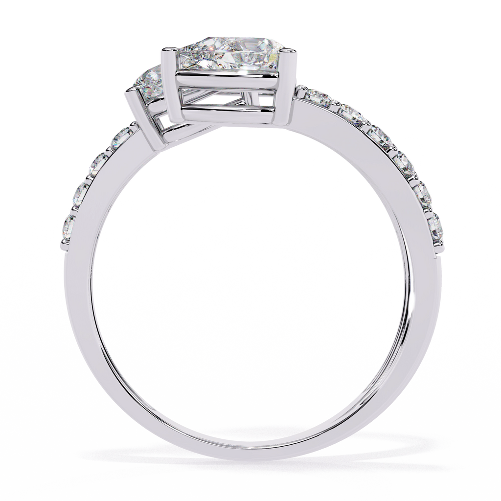 Dual Pear Diamond Open Ring
