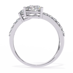 Dual Pear Diamond Open Ring