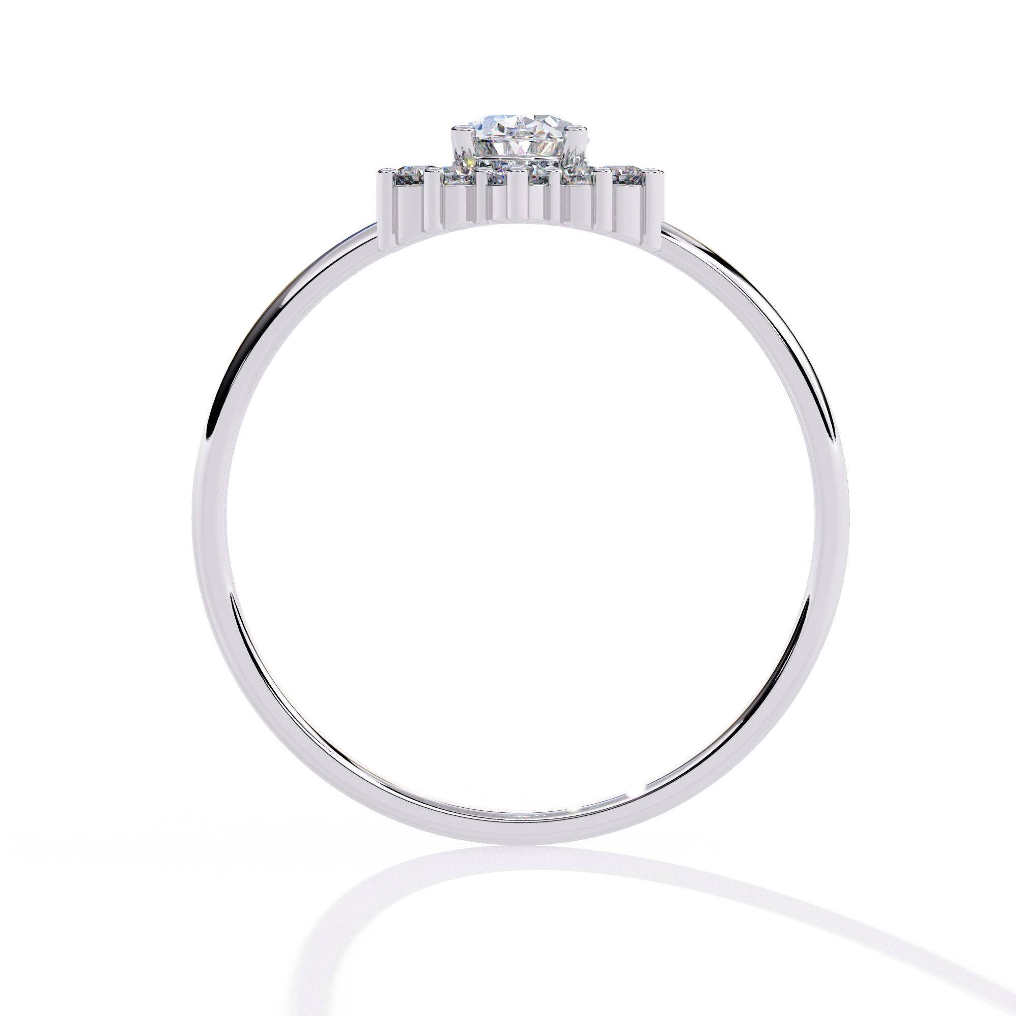 Floral Cluster Engagement Ring