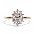 Floral Cluster Engagement Ring
