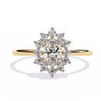 Floral Cluster Engagement Ring