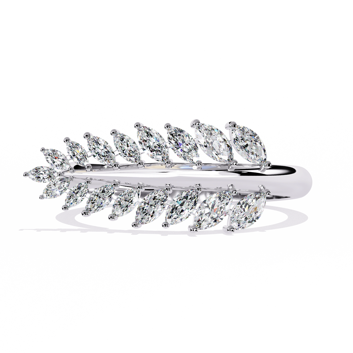 Elegant Diamond Hoop Earrings