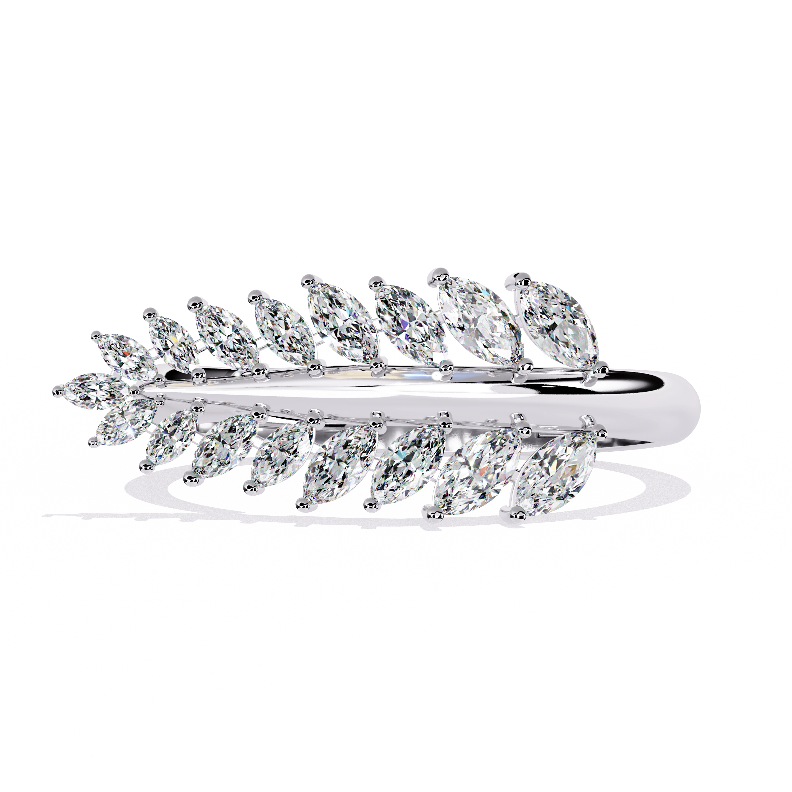 Elegant Diamond Hoop Earrings