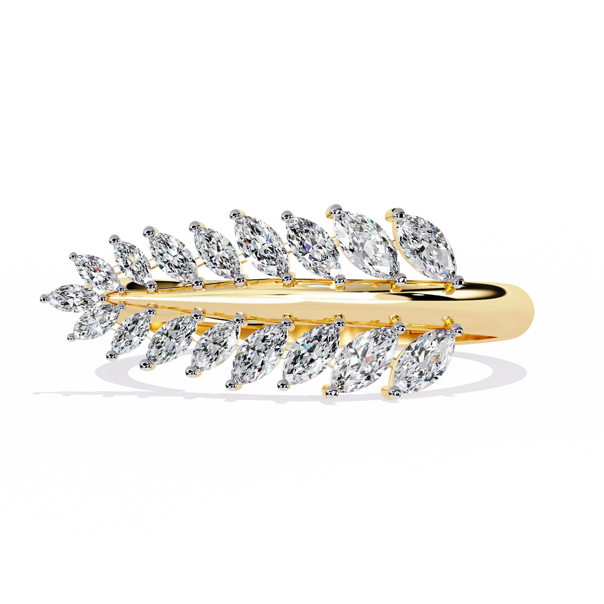 Elegant Diamond Hoop Earrings