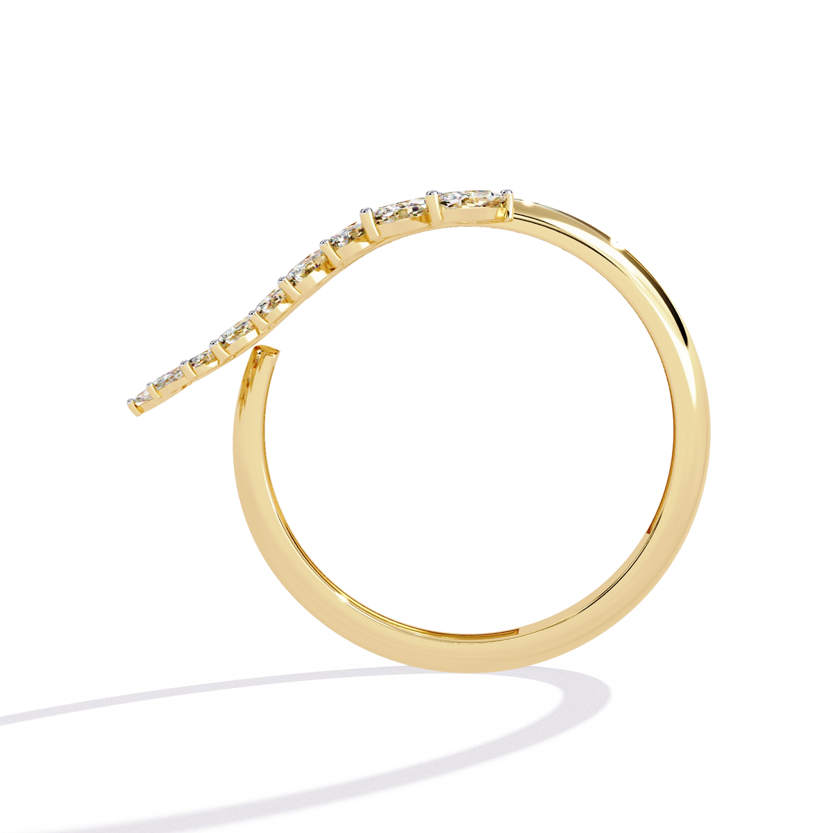 Elegant Diamond Hoop Earrings