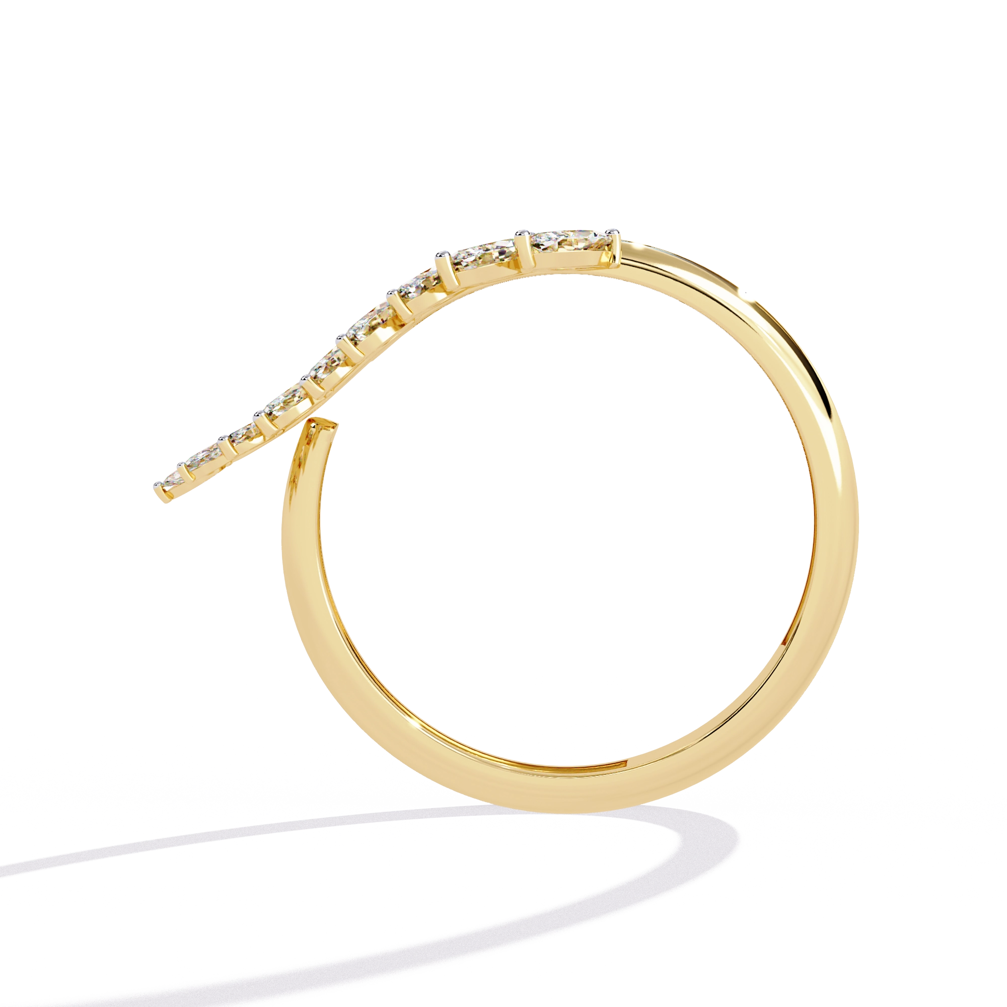 Elegant Diamond Hoop Earrings