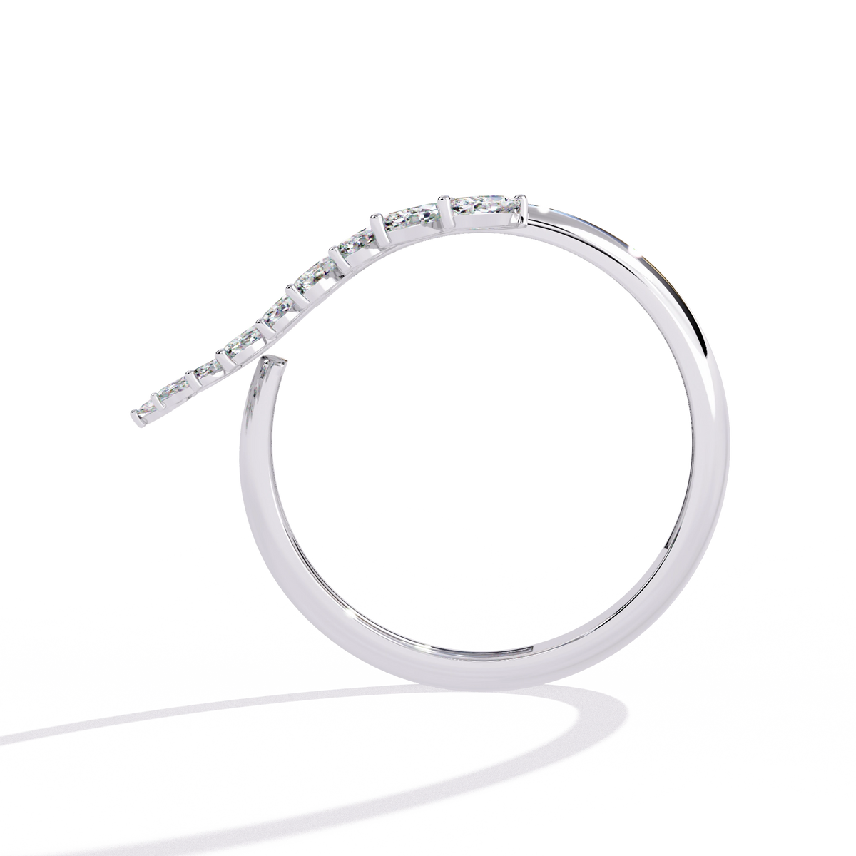 Elegant Diamond Hoop Earrings