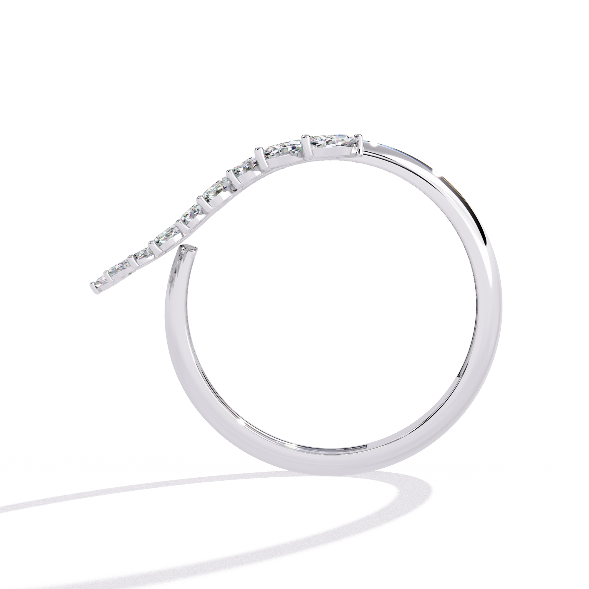 Elegant Diamond Hoop Earrings