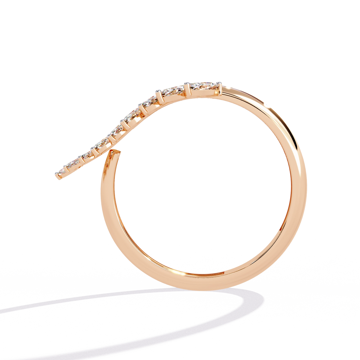 Elegant Diamond Hoop Earrings