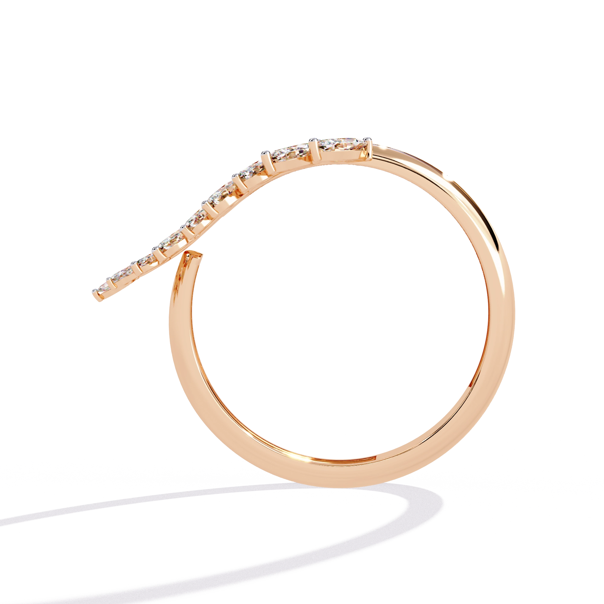 Elegant Diamond Hoop Earrings