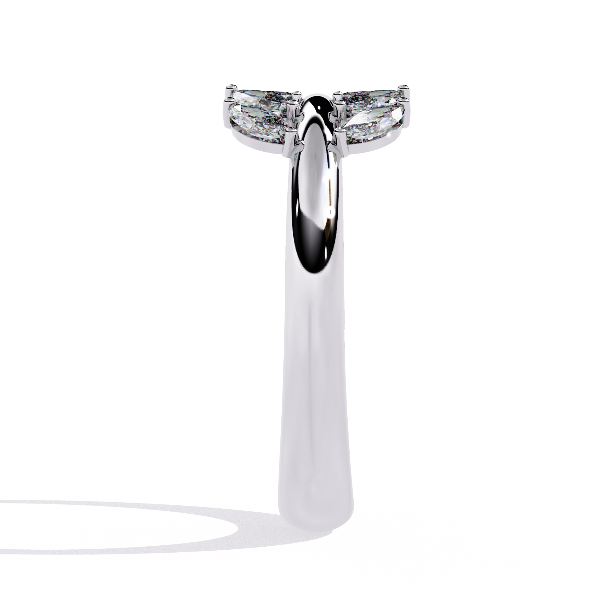 Elegant Diamond Hoop Earrings