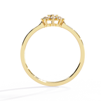 Floral Diamond Cluster Ring