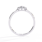 Floral Diamond Cluster Ring