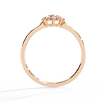 Floral Diamond Cluster Ring