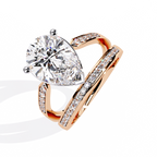 Pear-Cut Diamond Ring