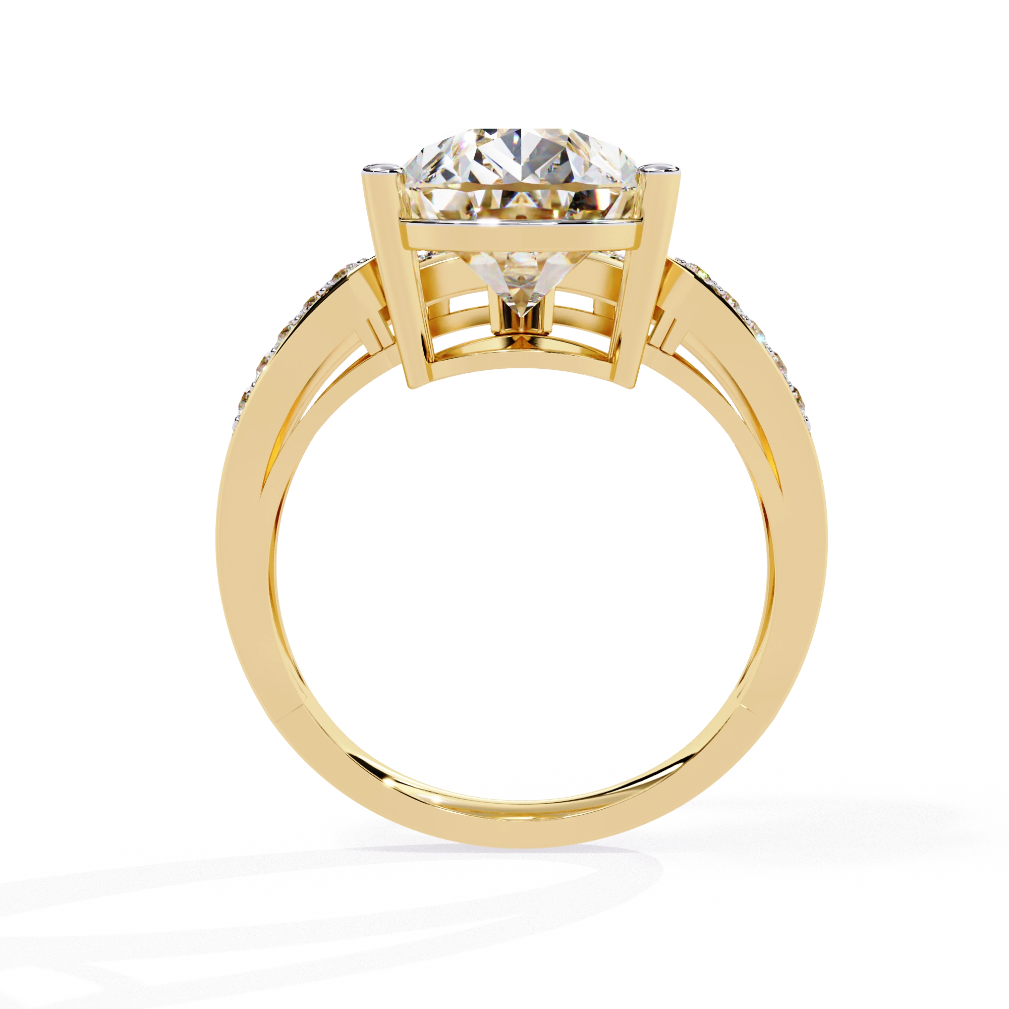 Pear-Cut Diamond Ring