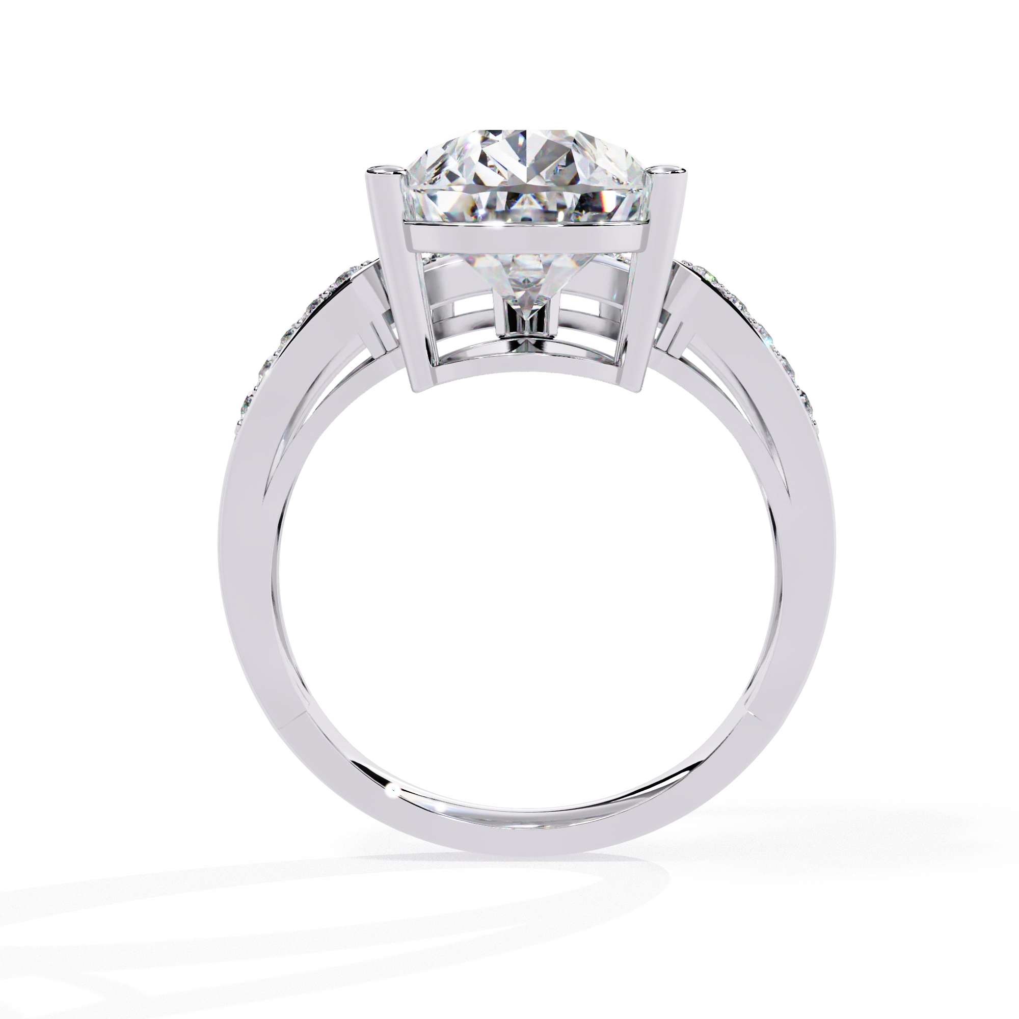 Pear-Cut Diamond Ring