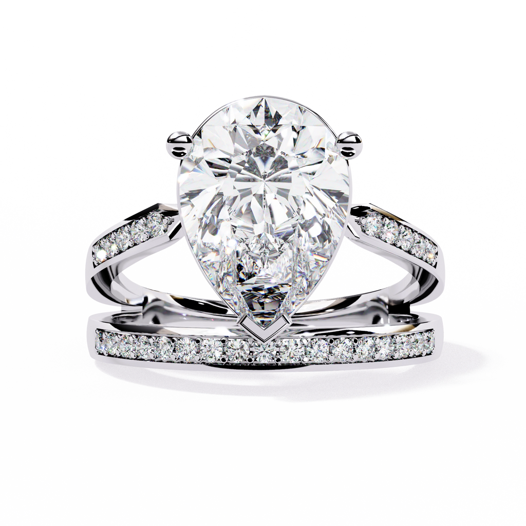 Pear-Cut Diamond Ring