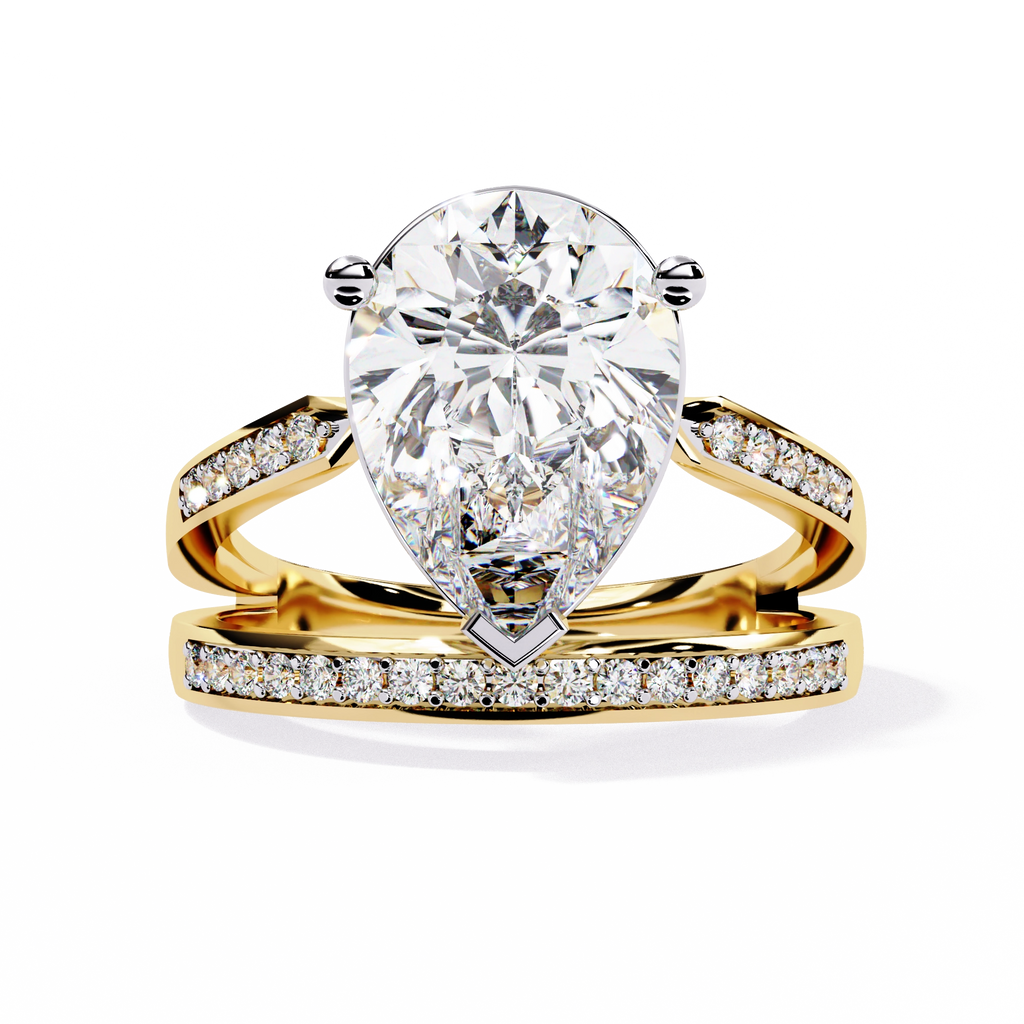 Pear-Cut Diamond Ring