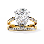 Pear-Cut Diamond Ring
