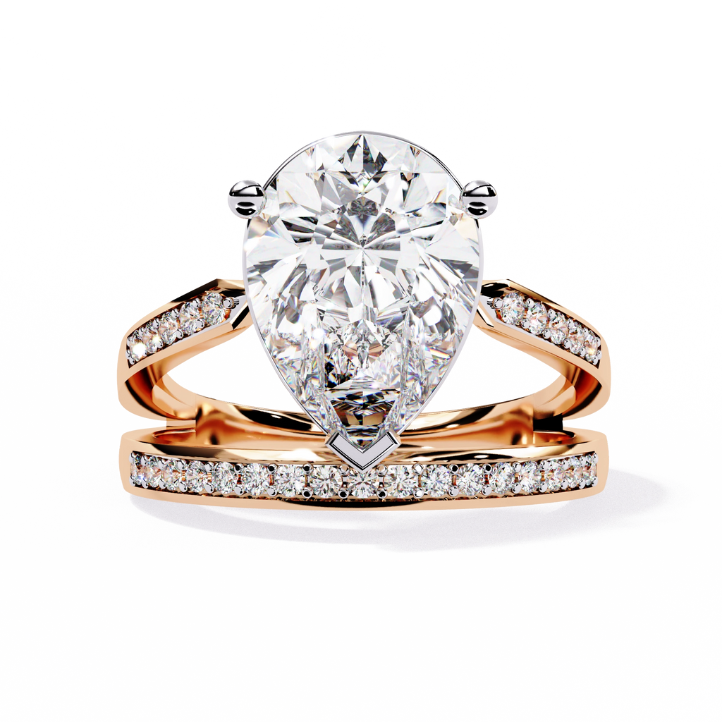 Pear-Cut Diamond Ring