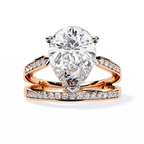 Pear-Cut Diamond Ring