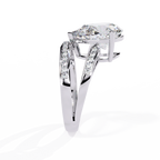 Pear-Cut Diamond Ring