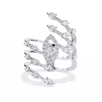 Elegant Marquise Diamond Multi-Band Ring