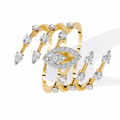 Elegant Marquise Diamond Multi-Band Ring