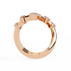 Elegant Marquise Diamond Multi-Band Ring