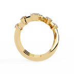 Elegant Marquise Diamond Multi-Band Ring