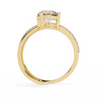 Elegant Criss-Cross Solitaire Diamond Ring