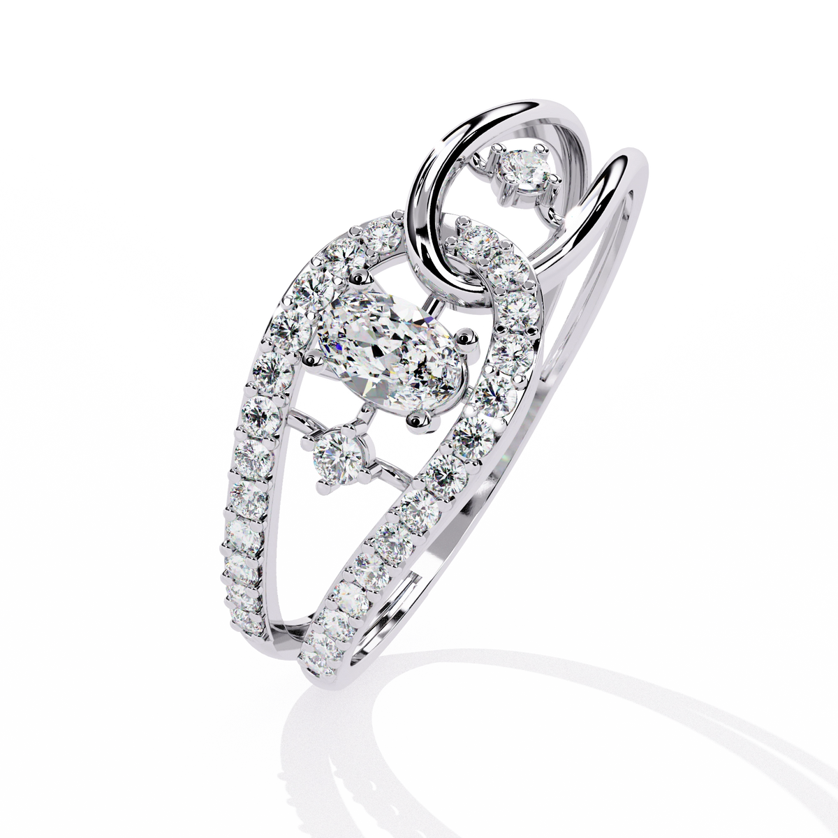 Infinity Halo Diamond Ring